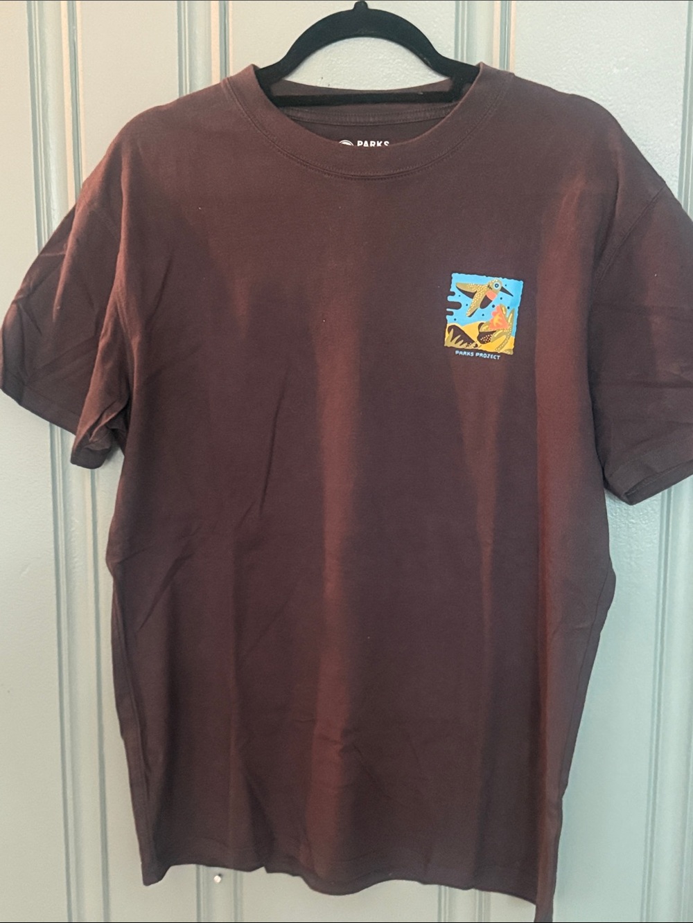 Parks Project Men's Charcoal Tee with Colorful Chest Graphic